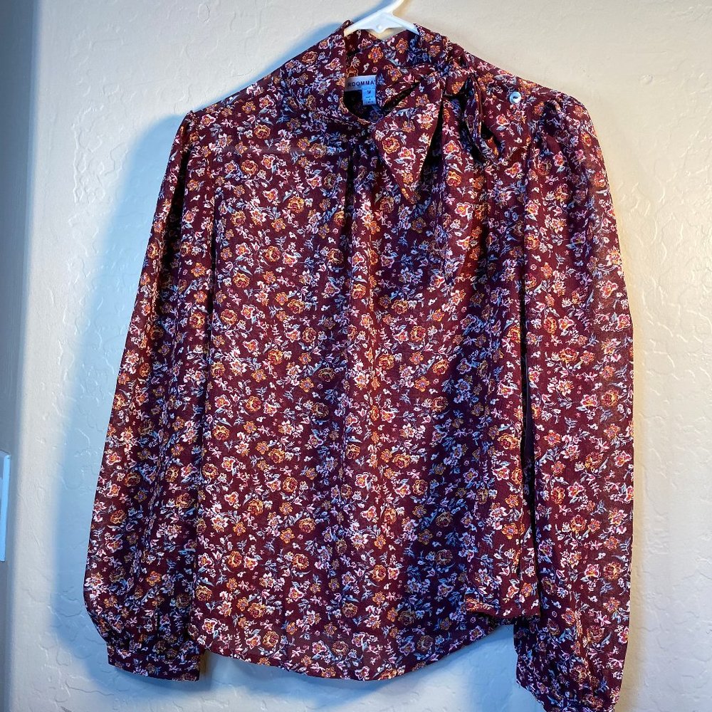 Roommates Floral blouse (bridgerton style )